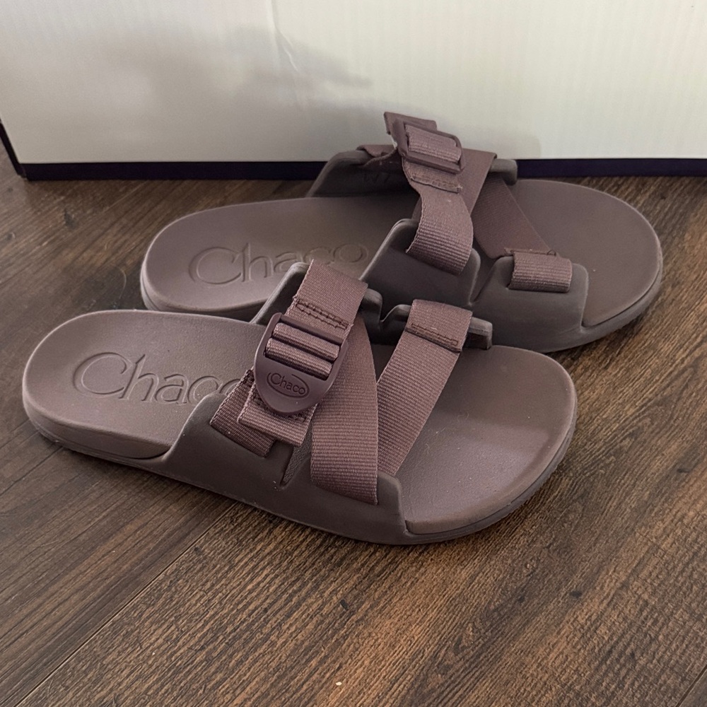 Chaco Chocolate Brown Slide Sandals
